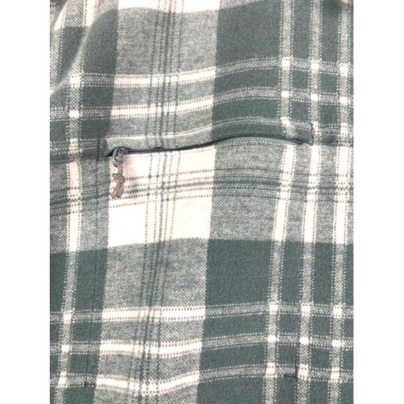 ATG Wrangler Men's 2XT Green & White Plaid Flannel Long Sleeve Regular Fit - Picture 9 of 12